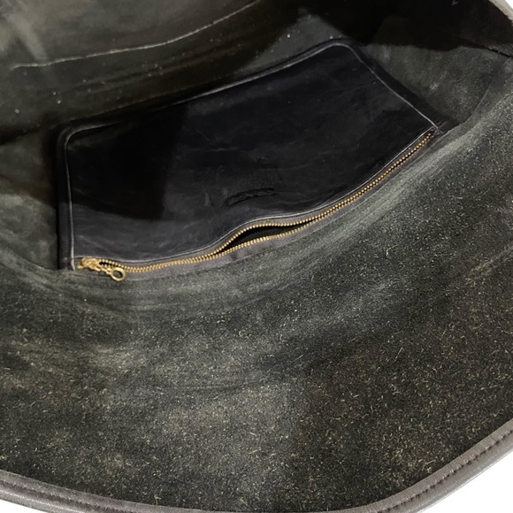 Vintage Coach black leather envelope portfolio briefcase 5190 bag - Picture 5 of 8